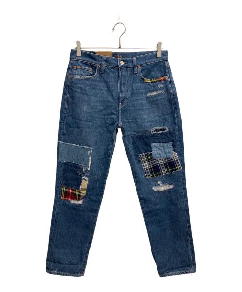 POLO RALPH LAUREN（ポロ・ラルフローレン）POLO RALPH LAUREN (ポロ・ラルフローレン) SLIM BOYFRIEND デニムパンツ インディゴ サイズ:SIZE 66cm (W26) 未使用品の古着・服飾アイテム