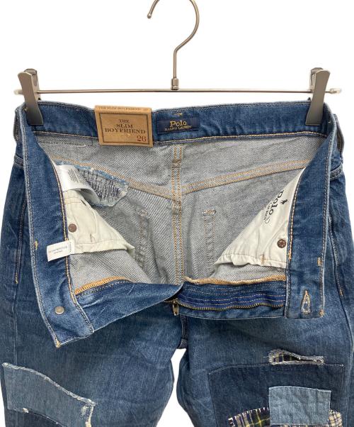 POLO RALPH LAUREN（ポロ・ラルフローレン）POLO RALPH LAUREN (ポロ・ラルフローレン) SLIM BOYFRIEND デニムパンツ インディゴ サイズ:SIZE 66cm (W26) 未使用品の古着・服飾アイテム