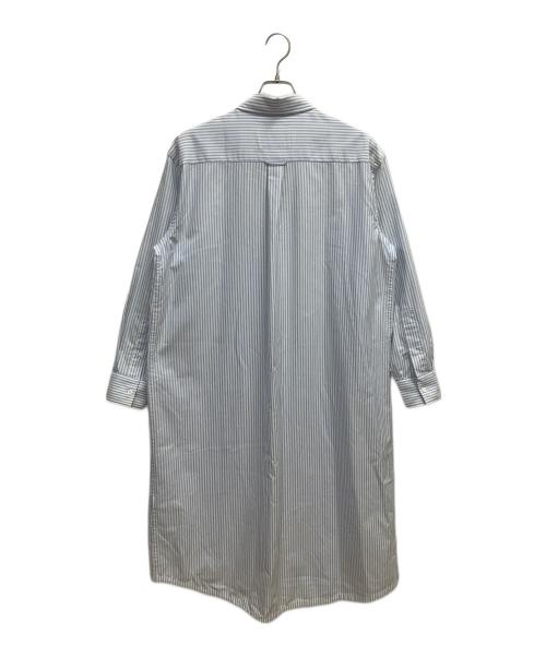 A.P.C.（アーペーセー）A.P.C. (アーペーセー) LACOSTE (ラコステ) 長袖ワンピース ホワイト×スカイブルー サイズ:SIZE Mの古着・服飾アイテム