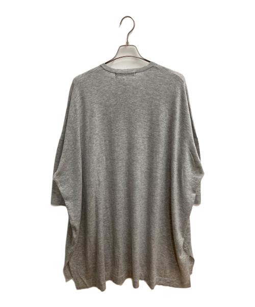 mizuiro-ind（ミズイロインド）mizuiro-ind (ミズイロインド) ハイゲージスタンドカラーワンピース 長袖ワンピース グレー サイズ:SIZE Free 未使用品の古着・服飾アイテム