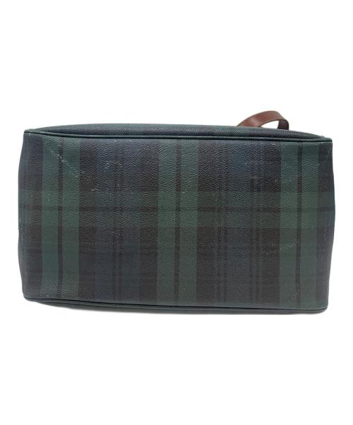 POLO RALPH LAUREN（ポロ・ラルフローレン）POLO RALPH LAUREN (ポロ・ラルフローレン) トートバッグ グリーン×ブラウンの古着・服飾アイテム