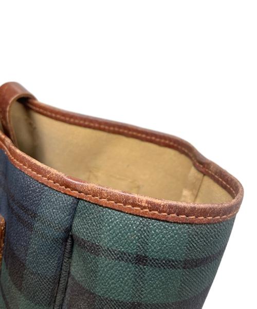 POLO RALPH LAUREN（ポロ・ラルフローレン）POLO RALPH LAUREN (ポロ・ラルフローレン) トートバッグ グリーン×ブラウンの古着・服飾アイテム