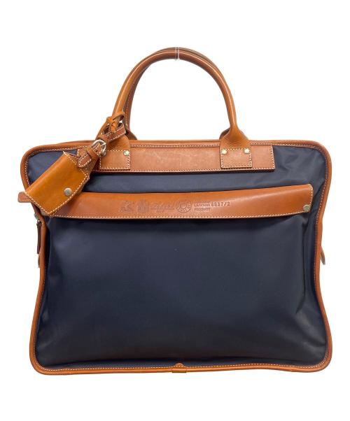 Felisi（フェリージ）Felisi (フェリージ) ビジネスバッグ ネイビー×ブラウンの古着・服飾アイテム