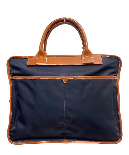 Felisi（フェリージ）Felisi (フェリージ) ビジネスバッグ ネイビー×ブラウンの古着・服飾アイテム