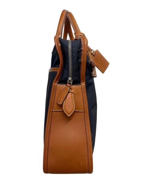 Felisi（フェリージ）Felisi (フェリージ) ビジネスバッグ ネイビー×ブラウンの古着・服飾アイテム