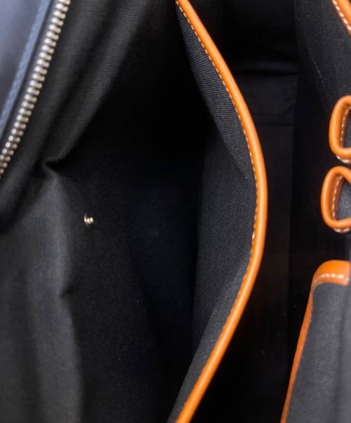 Felisi（フェリージ）Felisi (フェリージ) ビジネスバッグ ネイビー×ブラウンの古着・服飾アイテム