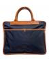 Felisi (フェリージ) ビジネスバッグ ネイビー×ブラウン：28000円