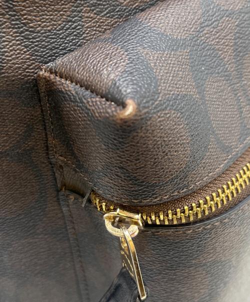 COACH（コーチ）COACH (コーチ) バックパック ブラウン×ブラックの古着・服飾アイテム