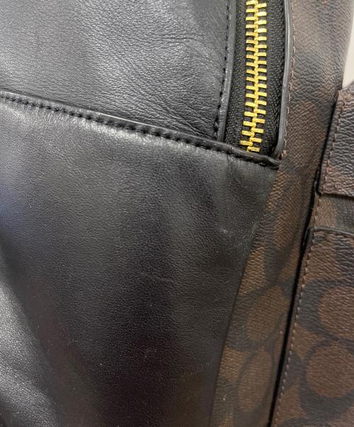 COACH（コーチ）COACH (コーチ) バックパック ブラウン×ブラックの古着・服飾アイテム