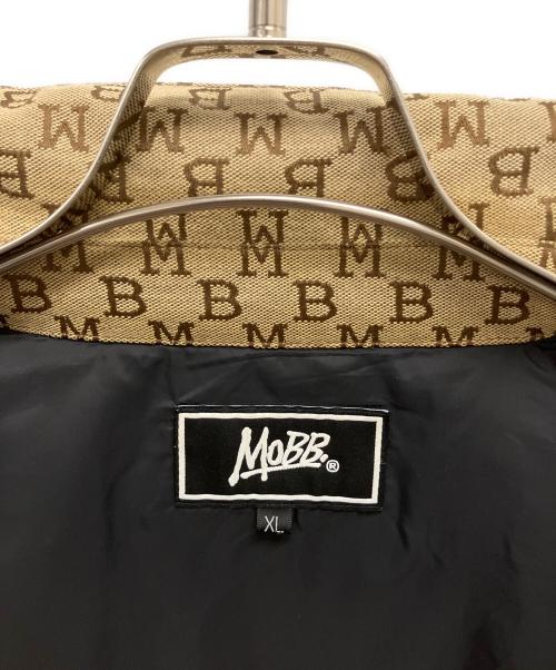 MOBB（モブ）MOBB (モブ) フェイクレザージャケット ブラック×ベージュ サイズ:SIZE XLの古着・服飾アイテム
