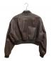SLY (スライ) VINTAGE F／LEATHER CROP ブルゾン ブラウン サイズ:SIZE M：6000円