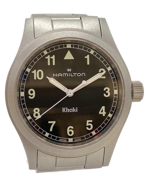 HAMILTON（ハミルトン）HAMILTON (ハミルトン) カーキフィールド　腕時計 ブラックの古着・服飾アイテム