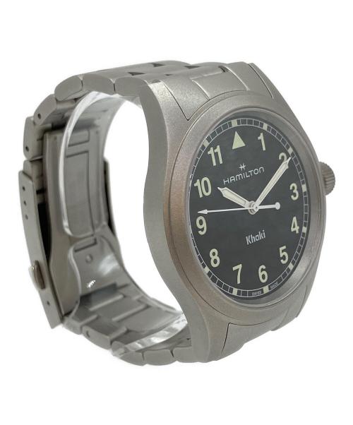 HAMILTON（ハミルトン）HAMILTON (ハミルトン) カーキフィールド　腕時計 ブラックの古着・服飾アイテム
