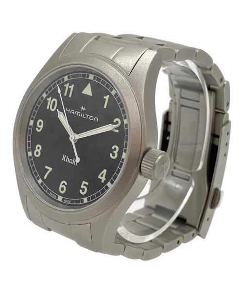 HAMILTON（ハミルトン）HAMILTON (ハミルトン) カーキフィールド　腕時計 ブラックの古着・服飾アイテム