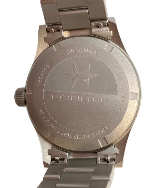 HAMILTON（ハミルトン）HAMILTON (ハミルトン) カーキフィールド　腕時計 ブラックの古着・服飾アイテム