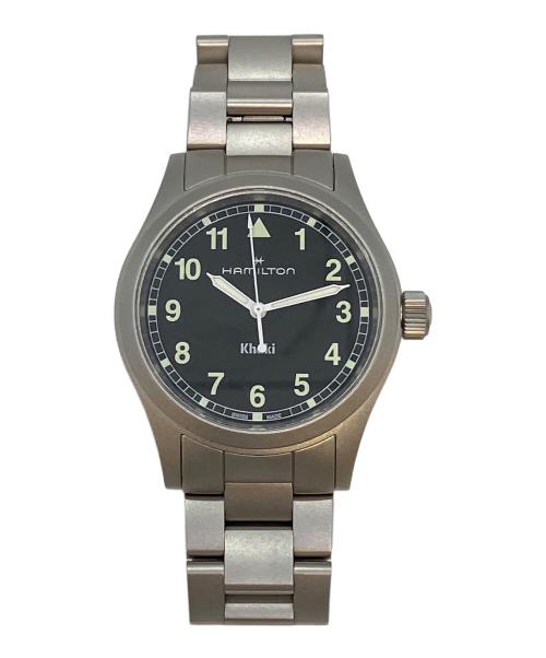 HAMILTON（ハミルトン）HAMILTON (ハミルトン) カーキフィールド　腕時計 ブラックの古着・服飾アイテム