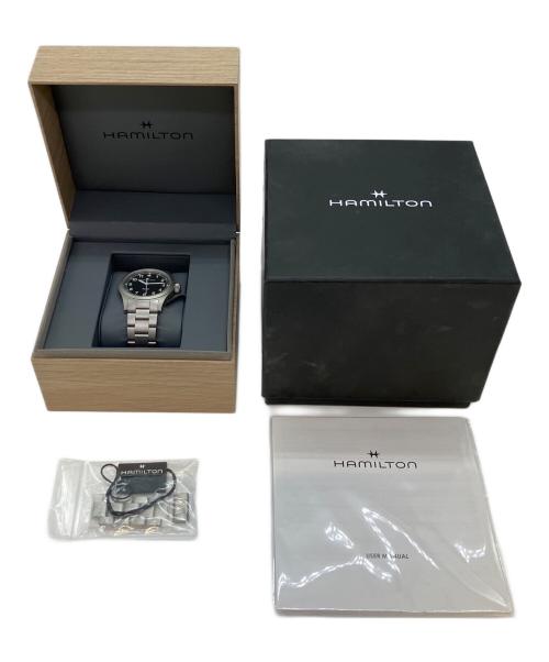 HAMILTON（ハミルトン）HAMILTON (ハミルトン) カーキフィールド　腕時計 ブラックの古着・服飾アイテム