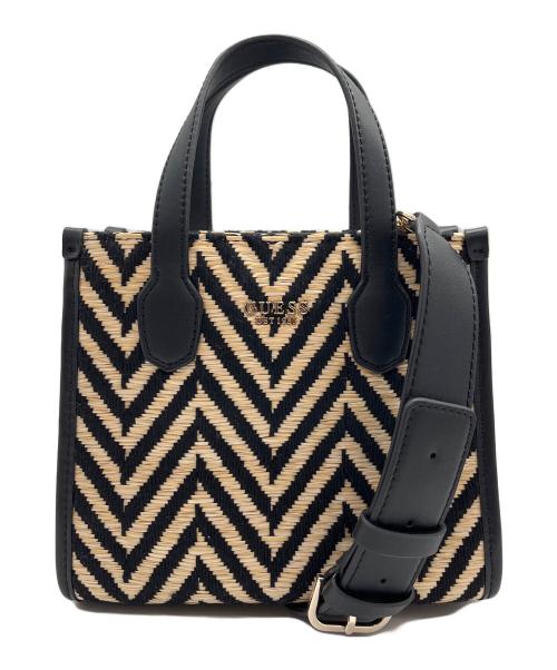 GUESS（ゲス）GUESS (ゲス) (W)SILVANA 2 Mini Tote ブラック×ベージュの古着・服飾アイテム