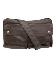 PORTER（ポーター）の古着「フリースタイル　ウエストバッグ」｜ブラウン