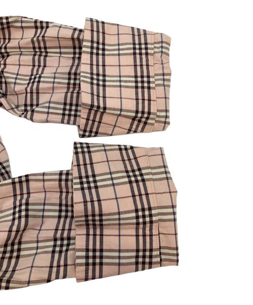 BURBERRY BLUE LABEL（バーバリー ブルー レーベル）BURBERRY BLUE LABEL (バーバリー ブルー レーベル) ノバチェックシャツ 長袖シャツ ピンク×ブラウン サイズ:SIZE 38の古着・服飾アイテム