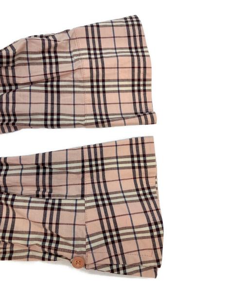BURBERRY BLUE LABEL（バーバリー ブルー レーベル）BURBERRY BLUE LABEL (バーバリー ブルー レーベル) ノバチェックシャツ 長袖シャツ ピンク×ブラウン サイズ:SIZE 38の古着・服飾アイテム