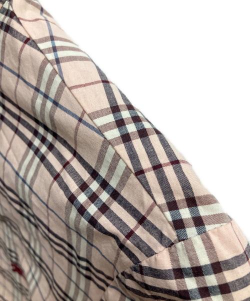 BURBERRY BLUE LABEL（バーバリー ブルー レーベル）BURBERRY BLUE LABEL (バーバリー ブルー レーベル) ノバチェックシャツ 長袖シャツ ピンク×ブラウン サイズ:SIZE 38の古着・服飾アイテム