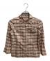 BURBERRY BLUE LABEL（バーバリー ブルー レーベル）の古着「ノバチェックシャツ 長袖シャツ」｜ピンク×ブラウン