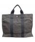 HERMES (エルメス) エールラインMM ハンドバッグ グレー×ブラック：30000円