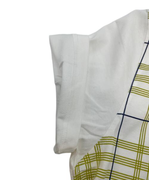 BURBERRY LONDON（バーバリーロンドン）BURBERRY LONDON (バーバリーロンドン) 半袖Tシャツ ホワイト×ライトグリーン サイズ:SIZE L 未使用品の古着・服飾アイテム