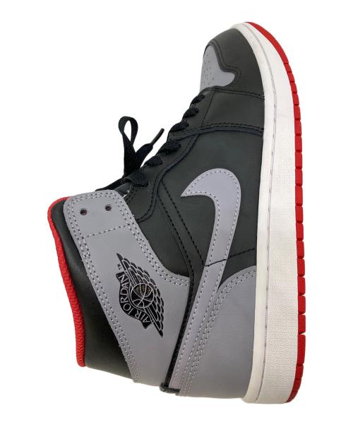 NIKE（ナイキ）NIKE (ナイキ) Air Jordan 1 Mid ハイカットスニーカー グレー×ブラック サイズ:SIZE 26.5cmの古着・服飾アイテム