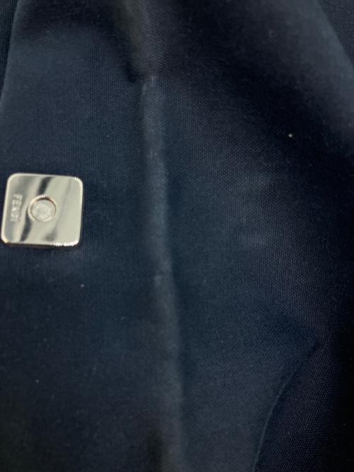 FENDI（フェンディ）FENDI (フェンディ) マーブルプレートトートバッグ ネイビーの古着・服飾アイテム