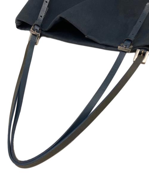 FENDI（フェンディ）FENDI (フェンディ) マーブルプレートトートバッグ ネイビーの古着・服飾アイテム