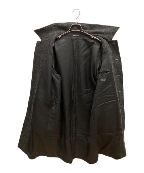 agnes b homme（アニエスベーオム）agnes b homme (アニエスベーオム) ヘリンボーン ロングコート ブラック サイズ:SIZE Mの古着・服飾アイテム