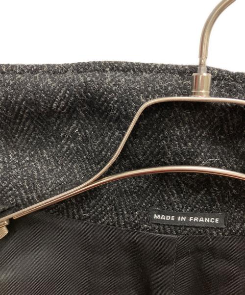 agnes b homme（アニエスベーオム）agnes b homme (アニエスベーオム) ヘリンボーン ロングコート ブラック サイズ:SIZE Mの古着・服飾アイテム