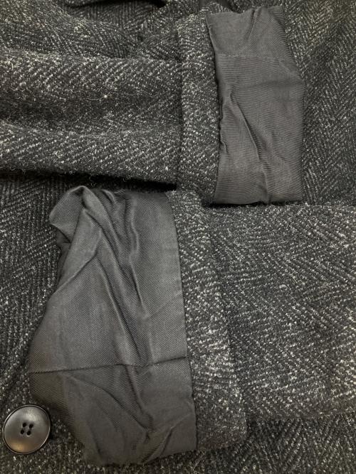 agnes b homme（アニエスベーオム）agnes b homme (アニエスベーオム) ヘリンボーン ロングコート ブラック サイズ:SIZE Mの古着・服飾アイテム