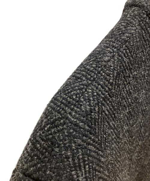 agnes b homme（アニエスベーオム）agnes b homme (アニエスベーオム) ヘリンボーン ロングコート ブラック サイズ:SIZE Mの古着・服飾アイテム