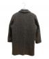 agnes b homme (アニエスベーオム) ヘリンボーン ロングコート ブラック サイズ:SIZE M：22000円