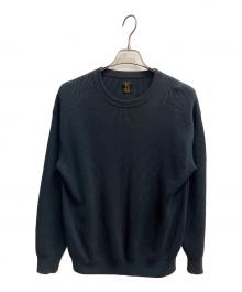 BATONER（バトナ―）の古着「フォームアップコットンクルー」｜グリーン