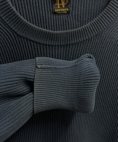 BATONER（バトナ―）BATONER (バトナ―) フォームアップコットンクルー グリーン サイズ:SIZE Mの古着・服飾アイテム