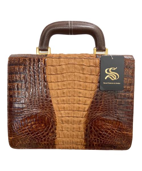 SANKYO（サンキョー）SANKYO (サンキョー) クロコ（カイマン）メンズバッグ7545 ビジネスバッグの古着・服飾アイテム