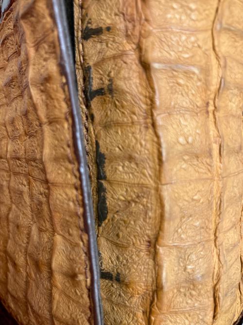 SANKYO（サンキョー）SANKYO (サンキョー) クロコ（カイマン）メンズバッグ7545 ビジネスバッグの古着・服飾アイテム