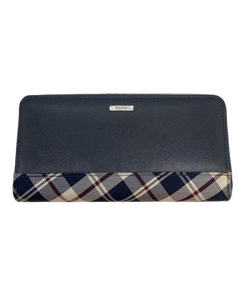 NEWYORKER（ニューヨーカー）NEWYORKER (ニューヨーカー) 長財布 ネイビーの古着・服飾アイテム