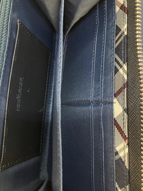 NEWYORKER（ニューヨーカー）NEWYORKER (ニューヨーカー) 長財布 ネイビーの古着・服飾アイテム