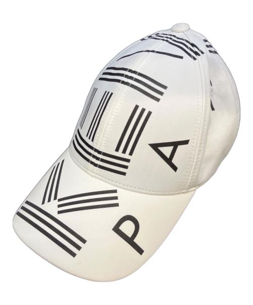 KENZO（ケンゾー）KENZO (ケンゾー) ロゴプリントキャップ ホワイト サイズ:SIZE U/ONE SIZE FITS ALLの古着・服飾アイテム