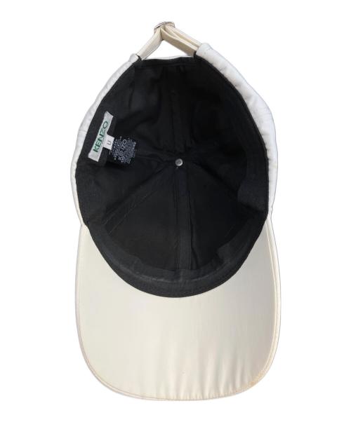 KENZO（ケンゾー）KENZO (ケンゾー) ロゴプリントキャップ ホワイト サイズ:SIZE U/ONE SIZE FITS ALLの古着・服飾アイテム