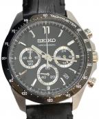 SEIKOセイコー）の古着「クロノグラフ　腕時計」｜ブラック