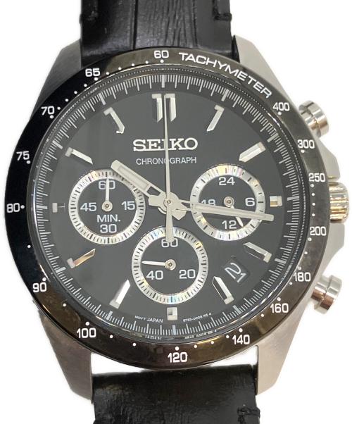 SEIKO（セイコー）SEIKO (セイコー) クロノグラフ　腕時計 ブラックの古着・服飾アイテム