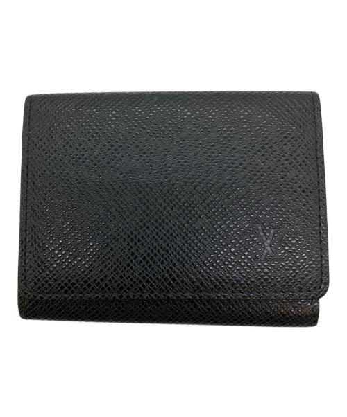 LOUIS VUITTON（ルイ ヴィトン）LOUIS VUITTON (ルイ ヴィトン) タイガ　アンヴェロップ・カルト・ドゥ・ヴィジット ブラックの古着・服飾アイテム