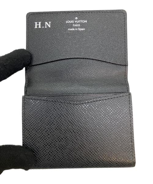 LOUIS VUITTON（ルイ ヴィトン）LOUIS VUITTON (ルイ ヴィトン) タイガ　アンヴェロップ・カルト・ドゥ・ヴィジット ブラックの古着・服飾アイテム