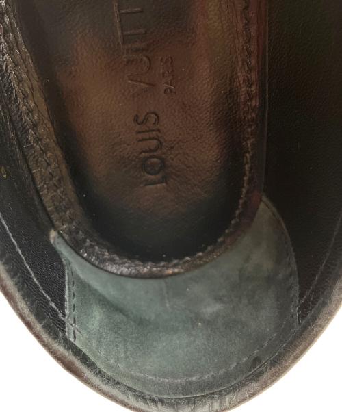 LOUIS VUITTON（ルイ ヴィトン）LOUIS VUITTON (ルイ ヴィトン) ダミエ コインローファー レザーシューズ ブラック サイズ:SIZE 8の古着・服飾アイテム